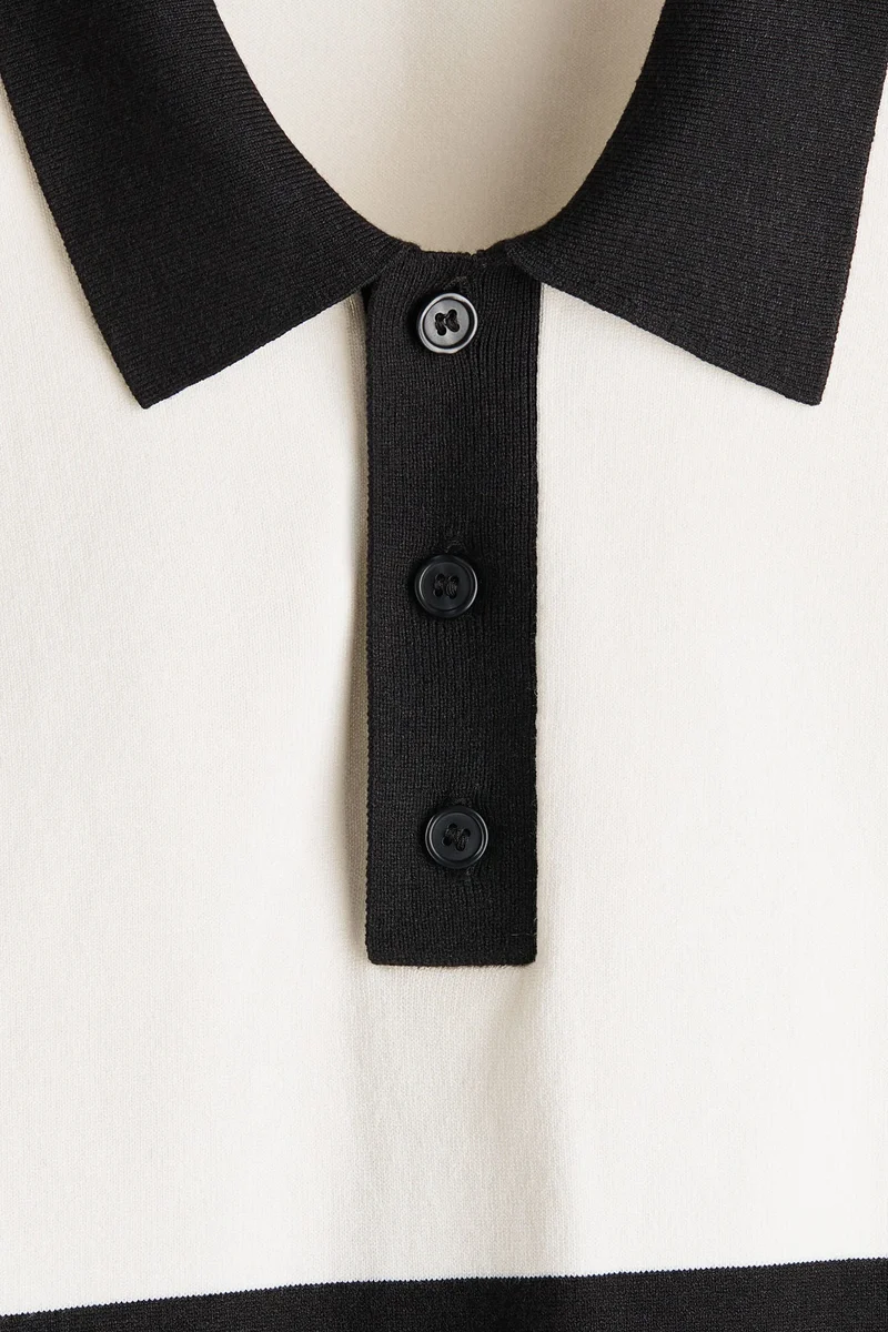 H&M Loose Fit Knitted polo shirt